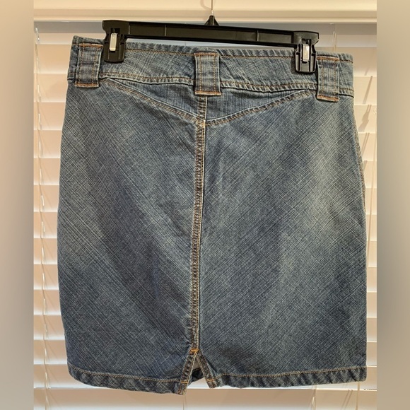 Vintage Gap Jean Skirt Blue Mini Short Y2K Denim Skirt Size 6 - Picture 2 of 4